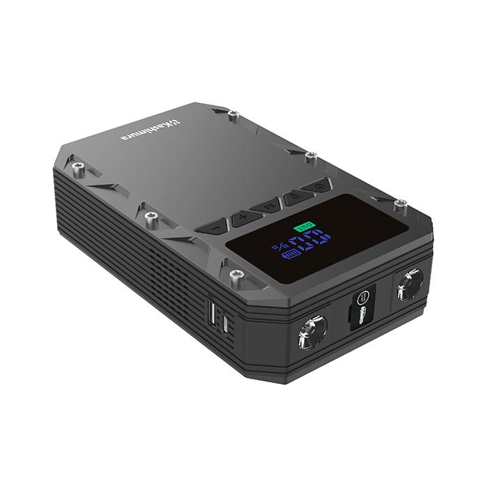 カシムラ 1台2役 電動コンプレッサー付きジャンプスターター 6000mAh