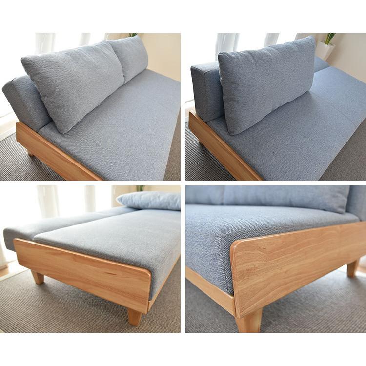 【新品未使用品】高級ソファベッド セパレート 自然木目調 ココアブラウン 新品未使用品】高級ソファベッド セパレート 自然木目調 ココアブラウン