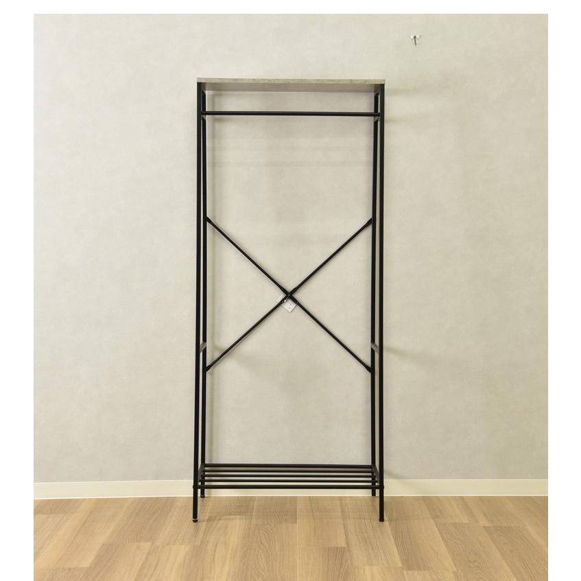 ヴィンテージ レトロ ハンガーラック シェルフ songmicsjp-store_jpnhsr66bx