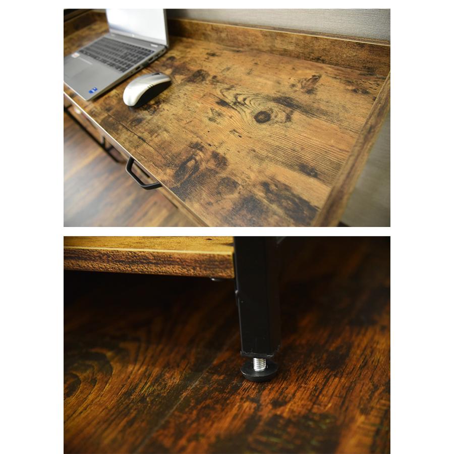 オープンラック 5段 コンタ2 9016 段違いラック ヴィンテージ調