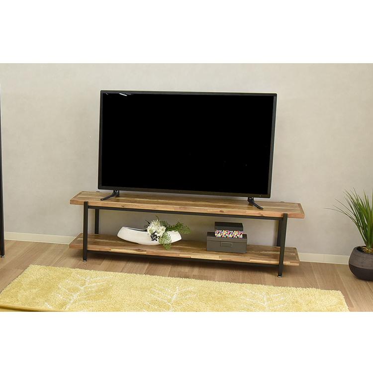 ローボード 幅120cm FJ-120 木目調 おしゃれ ヴィンテージ調 収納 収納家具 リビング収納 テレビ台 ローボード 棚 テレビラック TV台 TVボード 代引不可｜recommendo｜02