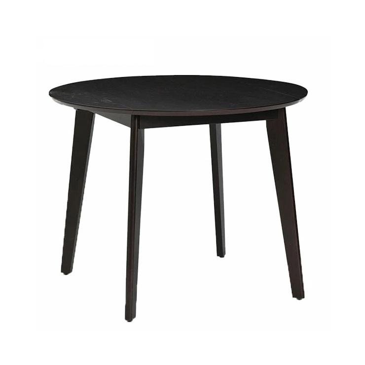 円卓　ダイニングテーブル　　天然木(ビーチ)　９０ｃｍ幅 ダイニングテーブル 90cm幅 丸 両バタ ビーチ材 2人掛け用 木製 机