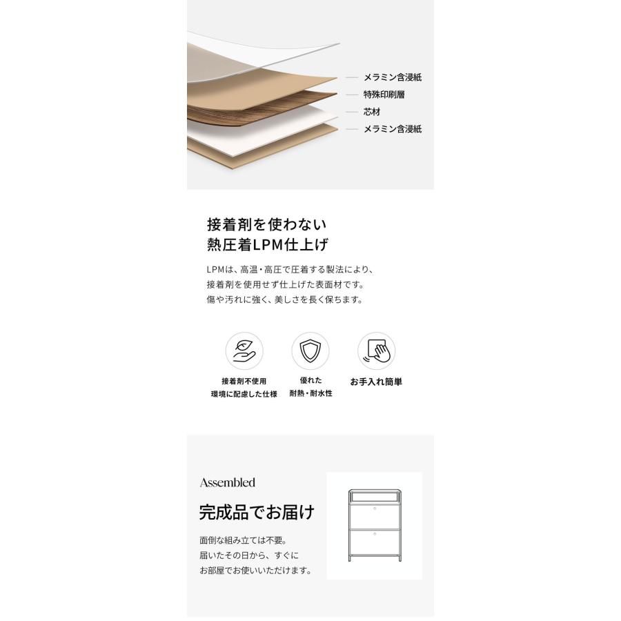 ステンレスモジュールキャビネット 60cm 2段 完成品 オールステンレス