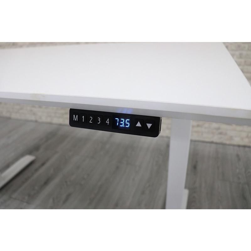 電動昇降デスク 120×60cm メモリ機能付き オフィスデスク