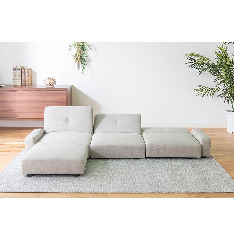 ローソファ 3P ソファベッド 幅171cm 奥行64/88cm フロアソファ