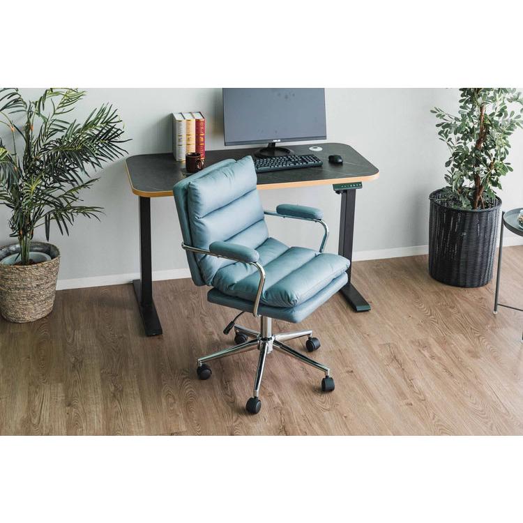 デスクチェア 昇降式 リクライニング キャスター付き オフィスチェア