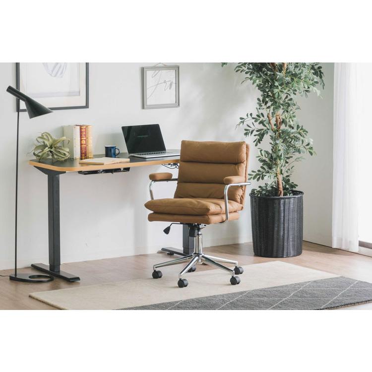 デスクチェア 昇降式 リクライニング キャスター付き オフィスチェア