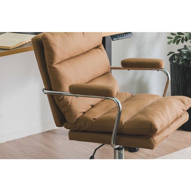 デスクチェア 昇降式 リクライニング キャスター付き オフィスチェア