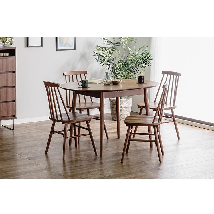 ダイニングテーブル 伸長式 幅90/120cm 木製 木目調 円卓 円形