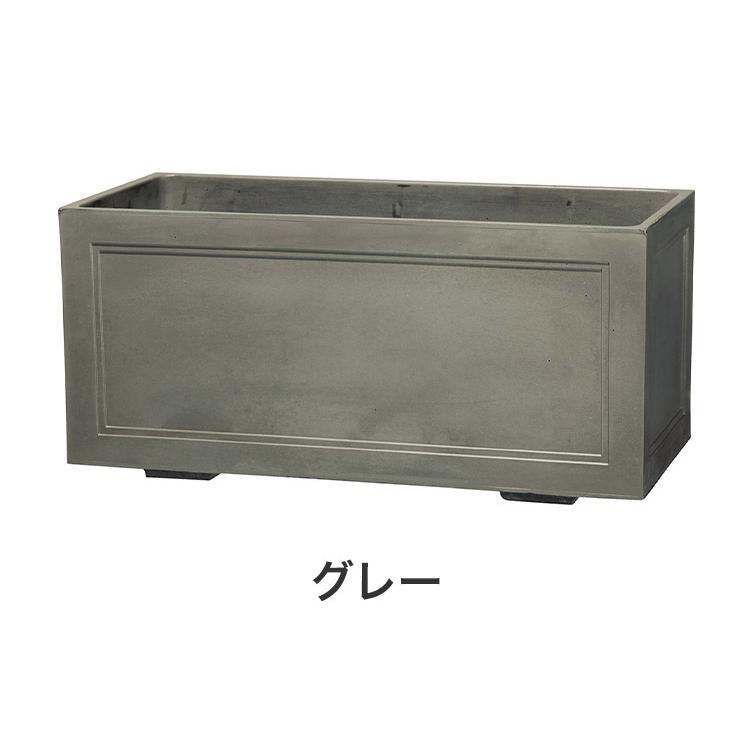 ラスティック780 ベージュ 大型 幅78cm デザインプランナー おしゃれ コンクリート調 北欧 シンプル 鉢植え 花壇 植木 ガーデン 新生活 代引不可の画像