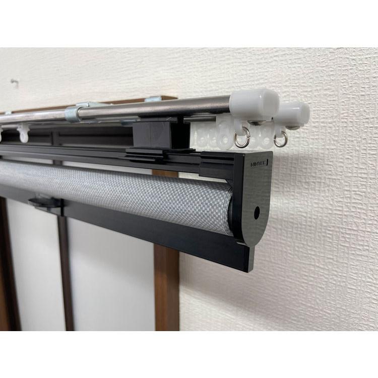 TOSO トーソー スチールラック用ロールスクリーン 120×180cm カーテンレール用ブラケット付き コードレスタイプ 目隠し 収納目隠し 目隠しカーテン 代引不可_12