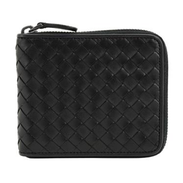 BOTTEGA VENETA ボッテガヴェネタ 222536-V4651 1000 二つ折り財布(ラウンドファスナー) メンズ 送料無料