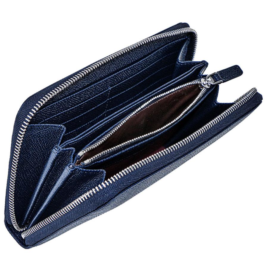 BVLGARI ブルガリ 284231 GRAIN/DENIM SAPPHIRE 長財布 メンズ 送料無料の画像