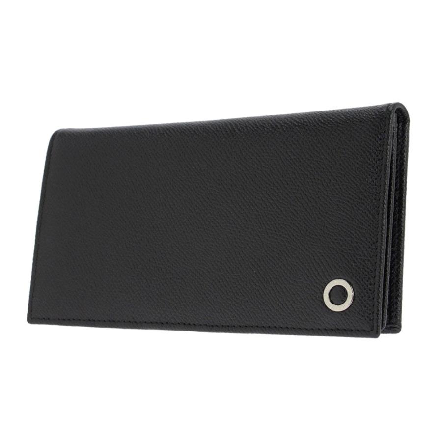 【美品】BVLGARI 二つ折り財布 30398 GR AIN/BLK BVLGARI（ブルガリ） 財布 長財布 BVLGARI 30398 メンズ BVLGARI 30398