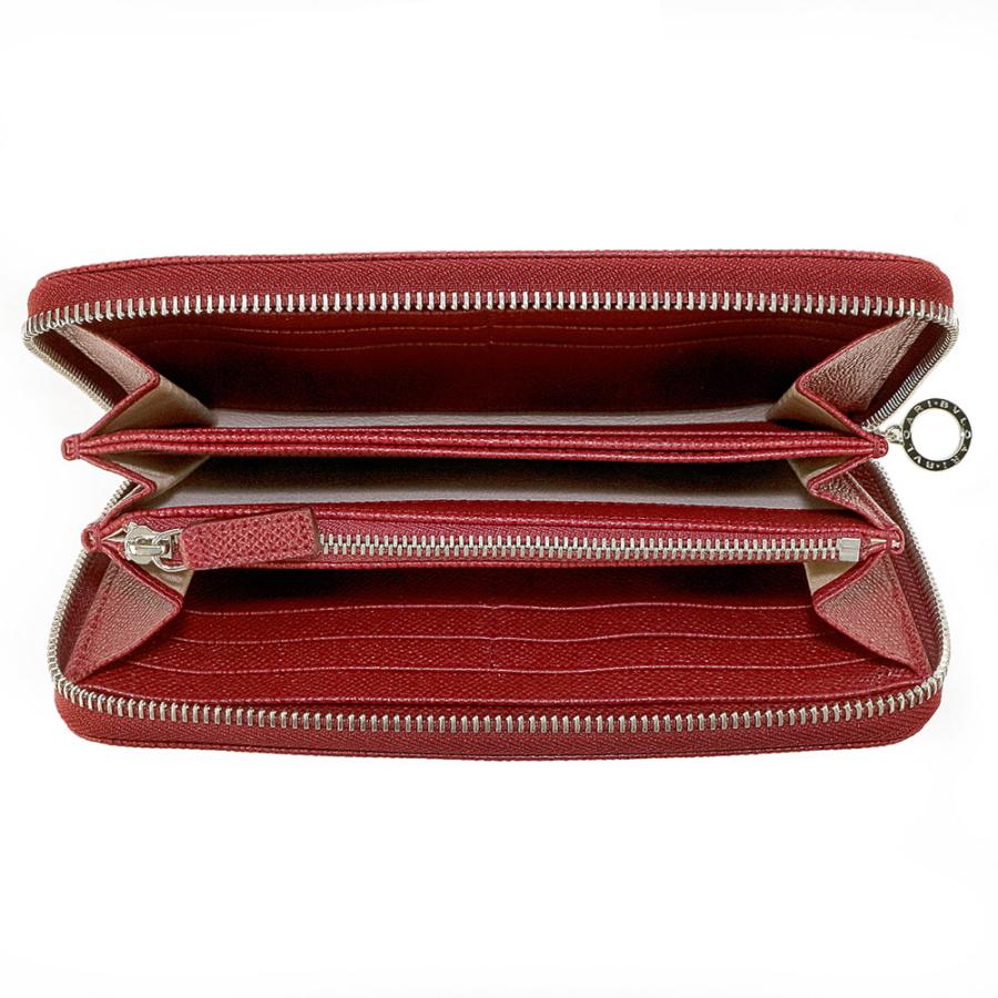 BVLGARI ブルガリ 37340 GRAIN/RUBY 長財布 メンズ 送料無料の画像
