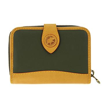 ハンティングワールド HUNTING WORLD 932-920 GREEN 二つ折りファスナー付財布 レディース 送料無料