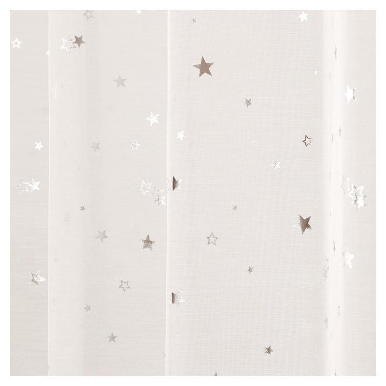 星柄 レースカーテン 幅100cm 丈133/176/198cm 2枚組 2枚セット