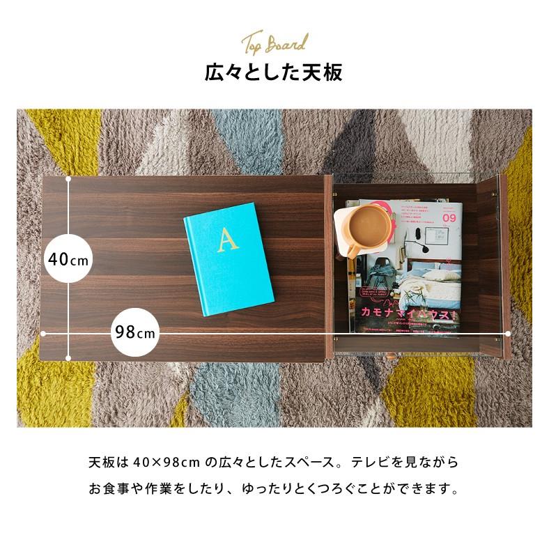 ドレッサー デスク 一面 ガラス テーブル ローデスクにもなるテーブル