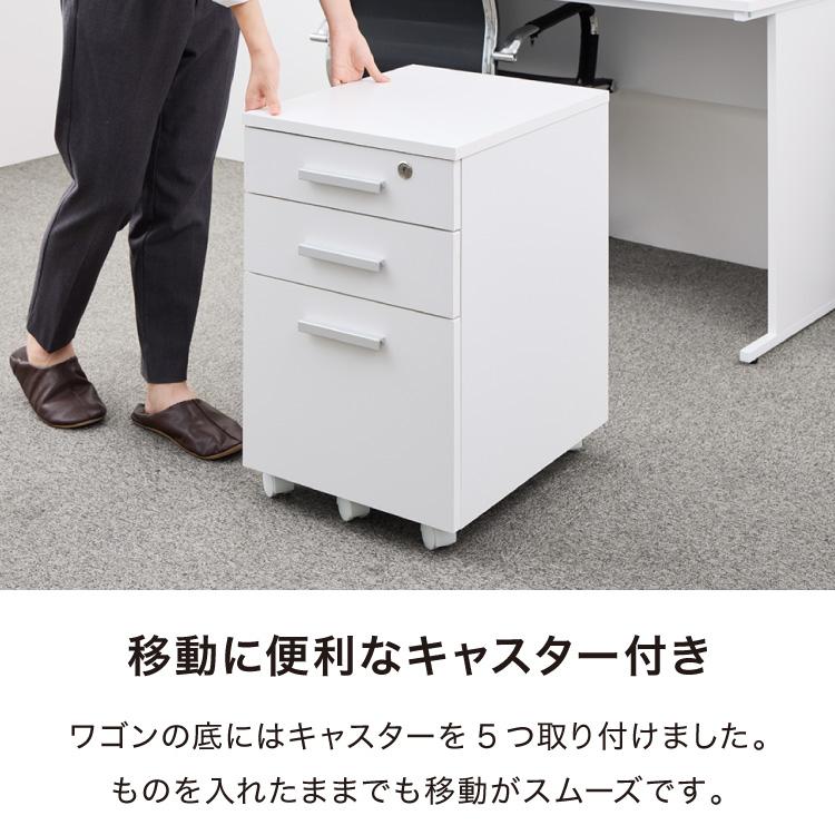 デスクワゴン 鍵付き パソコンデスク ホワイト 会社 オフィス 机 デスクワゴン 鍵付き パソコンデスク ホワイト 会社 オフィス 机
