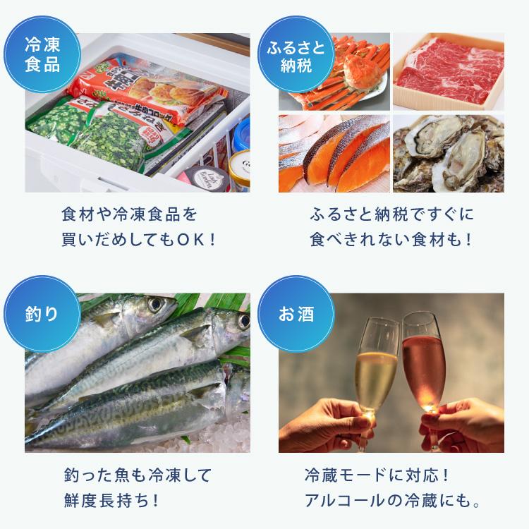 simplus 冷凍庫 上開き 66L バスケット付き 鍵付き 静音 大容量