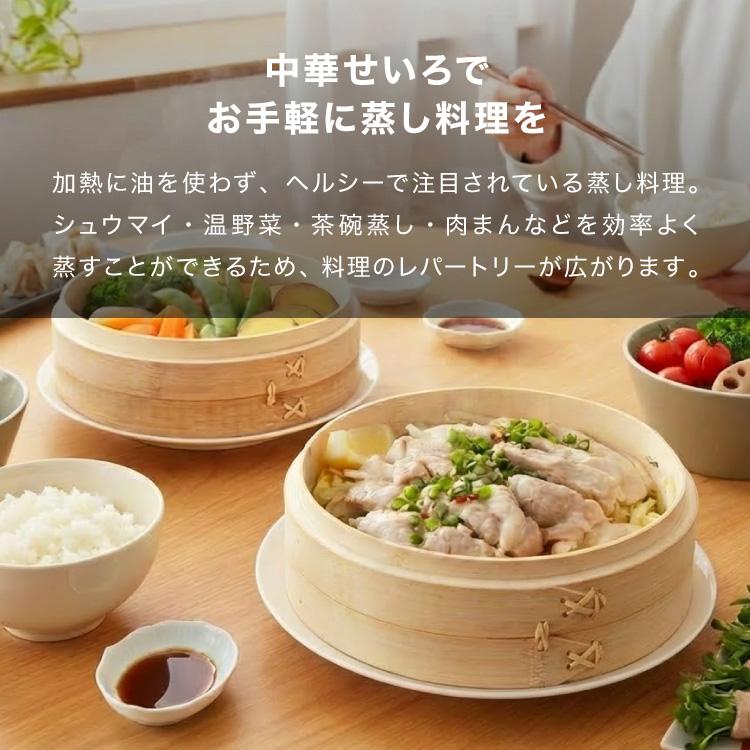 日本製 燕三条 ステンレス鍋 炭化竹せいろ2段 セット 21cm 蒸し器 鍋