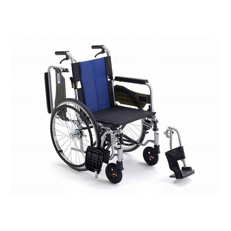 タカシ ミキ 自走式車椅子 BAL-3 ブルーメッシュ 座幅400mm ミキ 車椅子 軽量 コンパクト BAL-R3 折りたたみ 自走用 ノーパンク