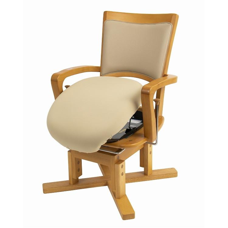 1脚 オフィス・ラボ ピタットチェア アシスト/ナチュラル/- ナチュラル