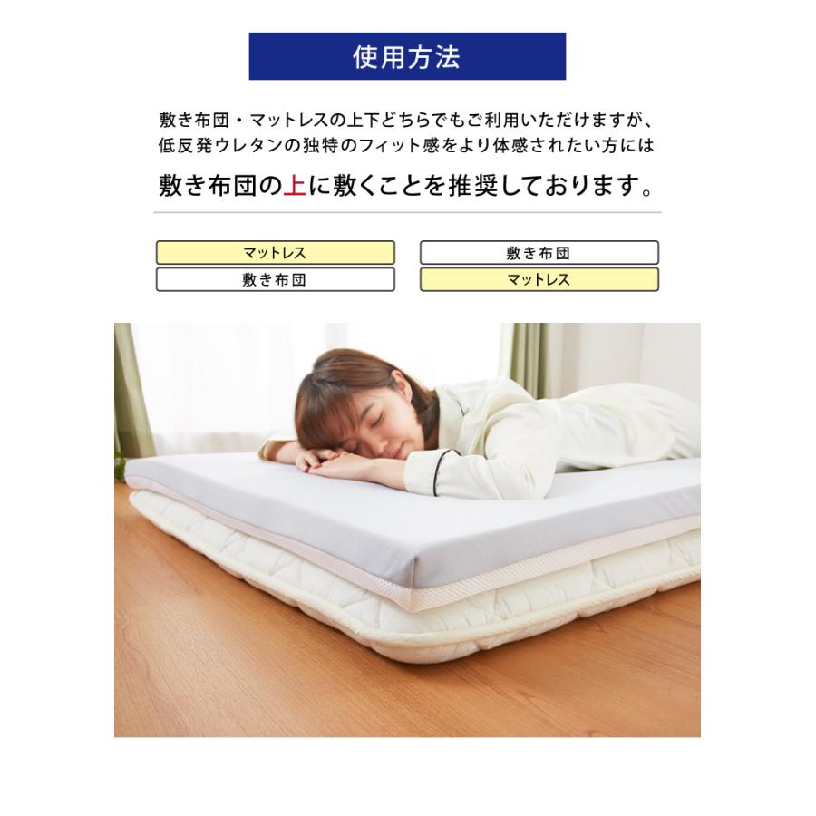 マットレス 日本製 低反発 厚さ5cm 50N 40D ダブル ウレタン 国産