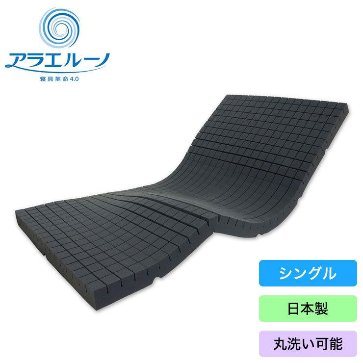 マットレス シングル 洗える 高反発 アラエルーノ 厚さ8cm ウレタン