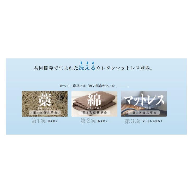 マットレス シングル 洗える 高反発 アラエルーノ 厚さ8cm ウレタン