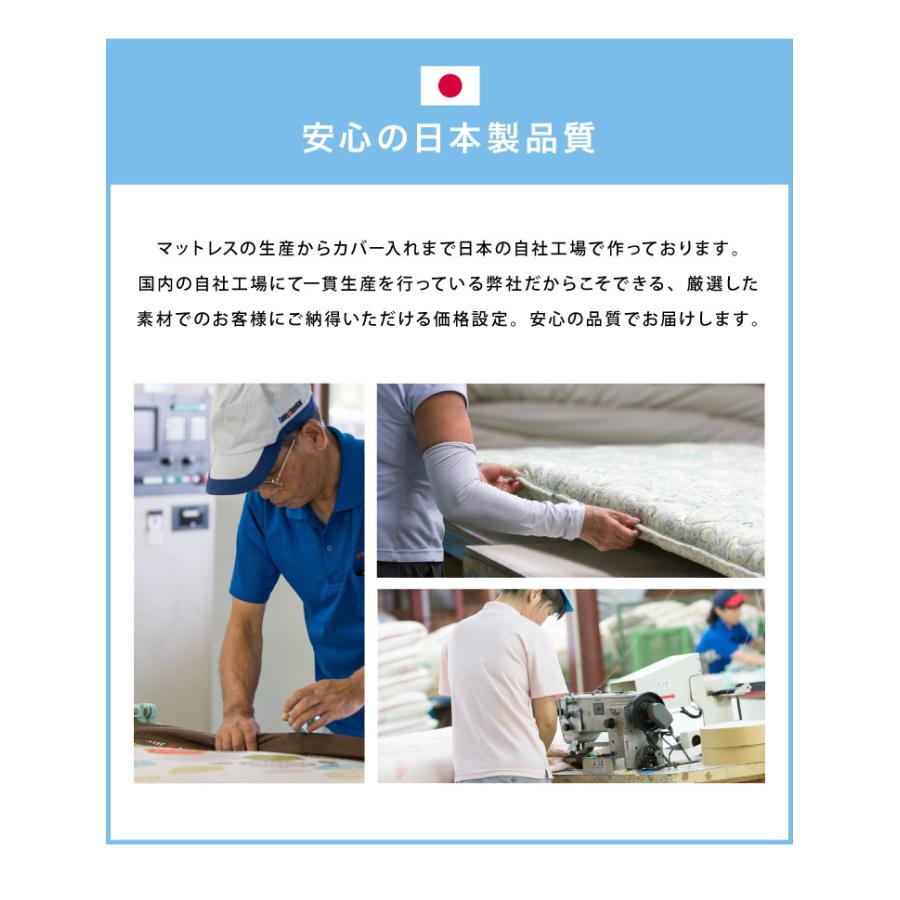 マットレス 日本製 メディカルスリーパー グランデ シングル 極厚 高反発 硬め 国産 ウレタン ニット 145N レビュー＆報告でアイススプーンプレゼント 代引不可_16