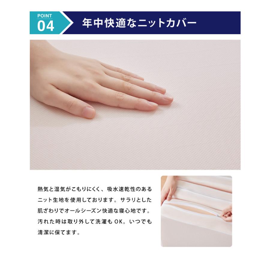 マットレス 日本製 メディカルスリーパー グランデ シングル 三つ折り 折りたたみ 硬め 極厚 高反発 145N レビュー＆報告でアイススプーンプレゼント 代引不可_15
