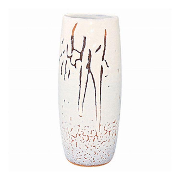 訳あり出品⤵信楽焼 花瓶 花入れ 白萩 高さ52cm