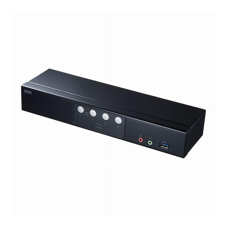 DisplayPort対応パソコン自動切替器 4:1 SW-KVM4HDPU 代引不可