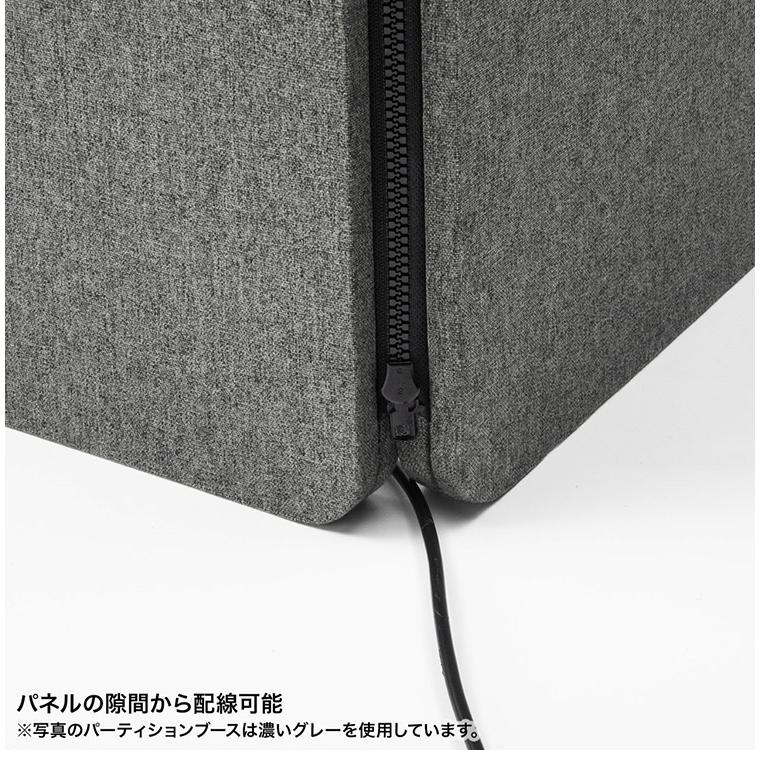 サンワサプライ パーティションブース H1600 パーティション ブース ノックダウン組立式 組立式 SPT-PB002BG メーカー直送 代引不可_9