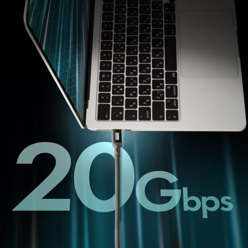 サンワサプライ USB20Gbps Type-Cケーブル PD60W・3m KU-20GCCP6030 代