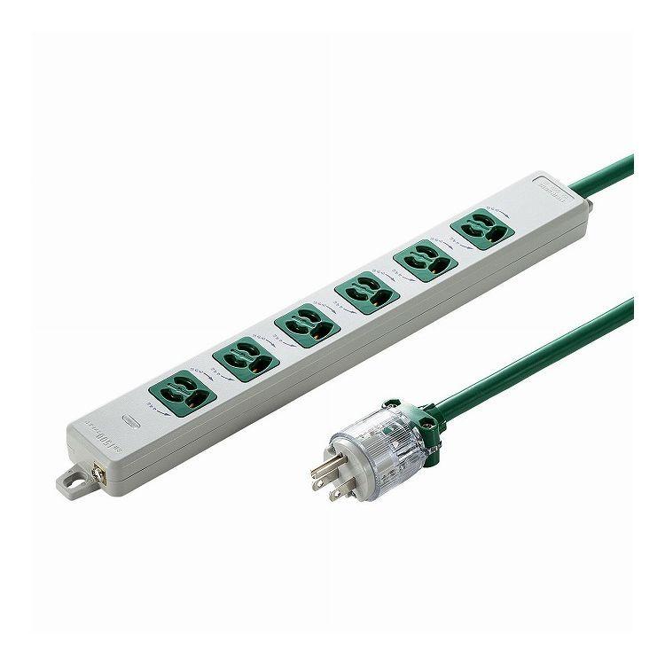 医用接地プラグ付き電源タップ TAP-HPM6-5G 代引不可