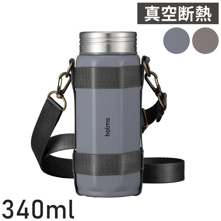 シービージャパン 水筒 直飲み 真空断熱 2層構造 ダークグレー 340ml