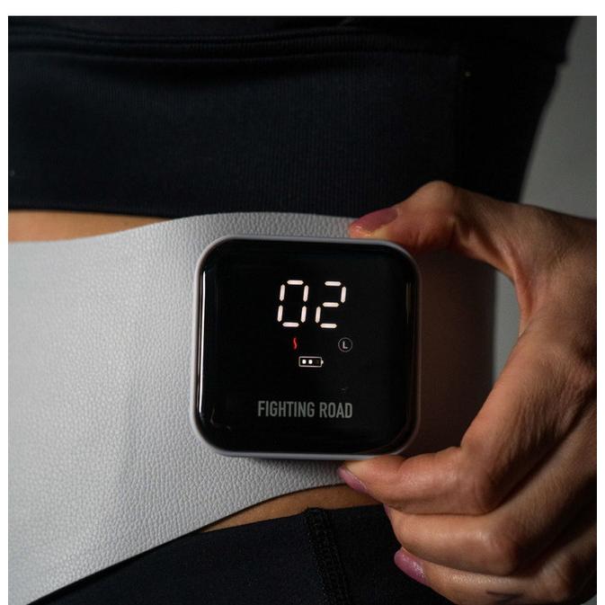 ems 腹筋ベルト 温熱機能付 ジェル不要 EMSアブバックベルト