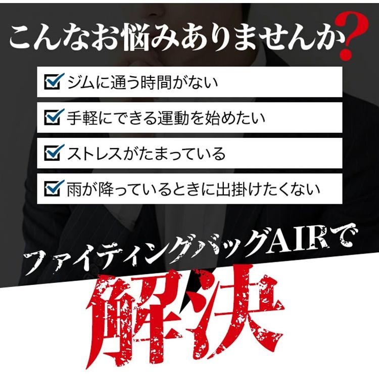 空気式 サンドバッグ ファイティングバッグAIR FIGHTING ROAD 自立 自立式 自宅 空気 格闘 運動不足 ダイエット キックボクシング 代引不可｜recommendo｜03