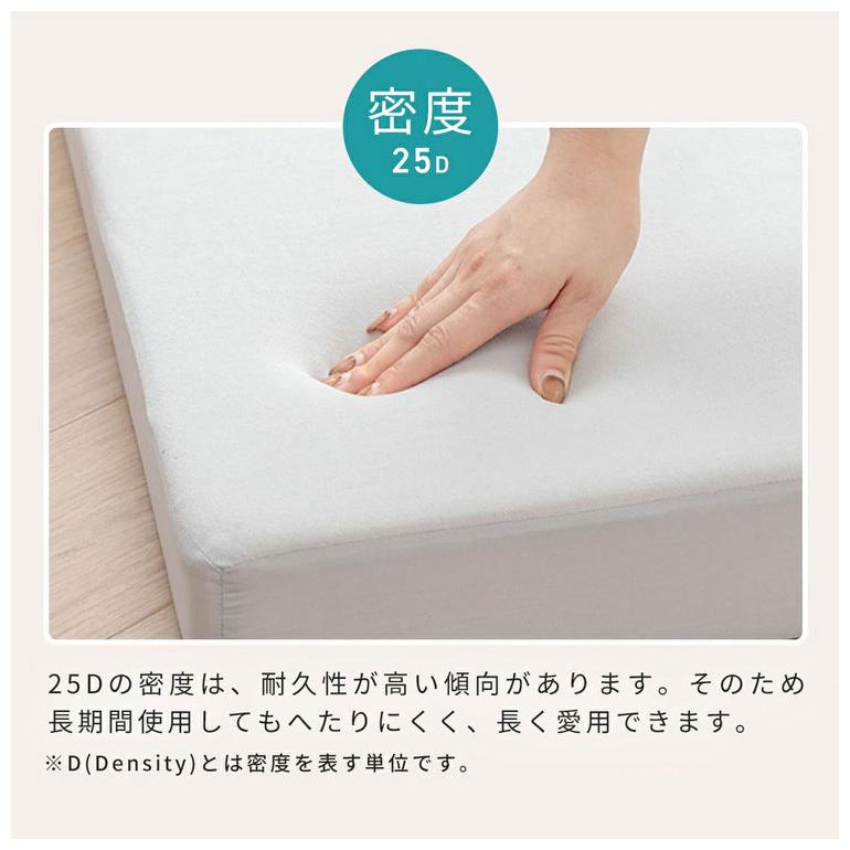 OKU-PITA マットレス+ズレない敷きパッド 2点セット ダブル 絶対にズレない 置くだけ ぴったり ゴムなし ベッドパッド レーヨン パイル 折りたたみ 代引不可_8