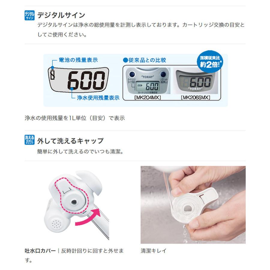 東レ トレビーノ 浄水器 蛇口直結型 カセッティ MK206SMX 家庭用 ろ過