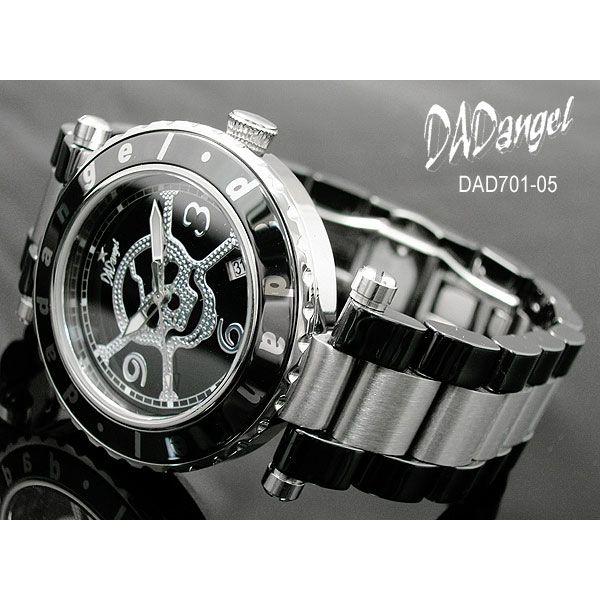DADangel ダッドエンジェル 腕時計 スカル セラミック メンズウォッチ DAD701-05 ブラック｜recommendo｜02