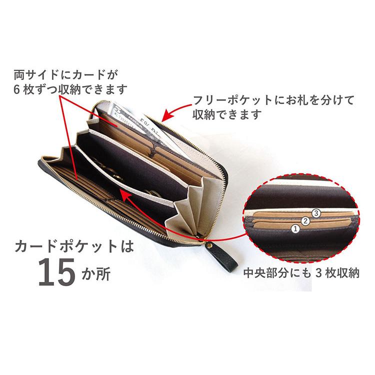 Plog プログ ラウンドファスナー 長札入 ラモーダヨシダ 牛革 革財布