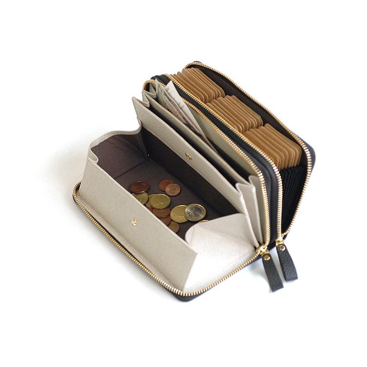 Plog プログ Wファスナー ジャバラカード 長財布 ラモーダヨシダ 牛革