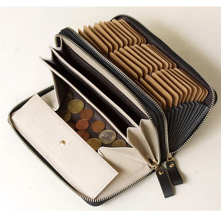 Plog プログ Wファスナー ジャバラカード 長財布 ラモーダヨシダ 牛革