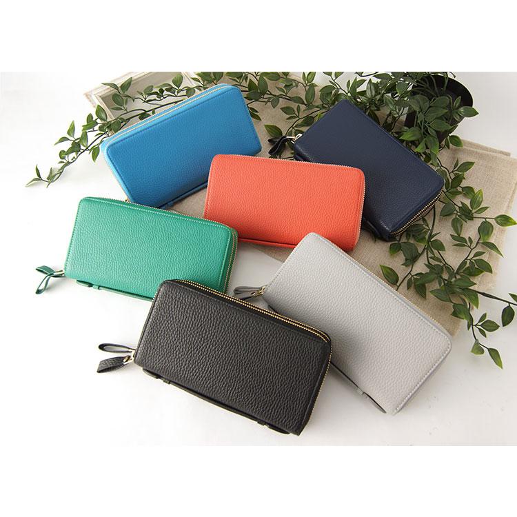 Plog プログ Wファスナー ジャバラカード 長財布 ラモーダヨシダ 牛革