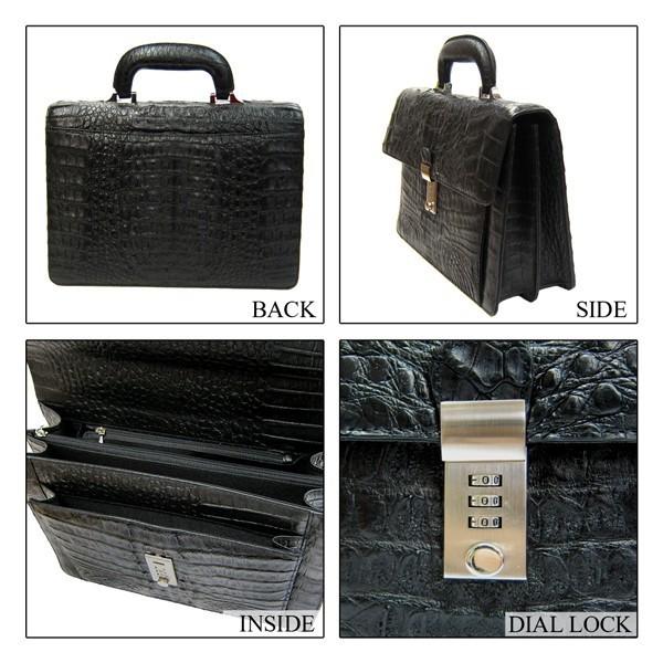 Maturi 最高級 カイマン クロコダイル センター取り 鍵付き セカンド