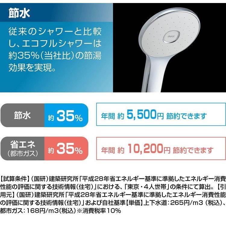 LIXIL リクシル メッキエコフルスイッチシャワー 洗い場専用 一般地用