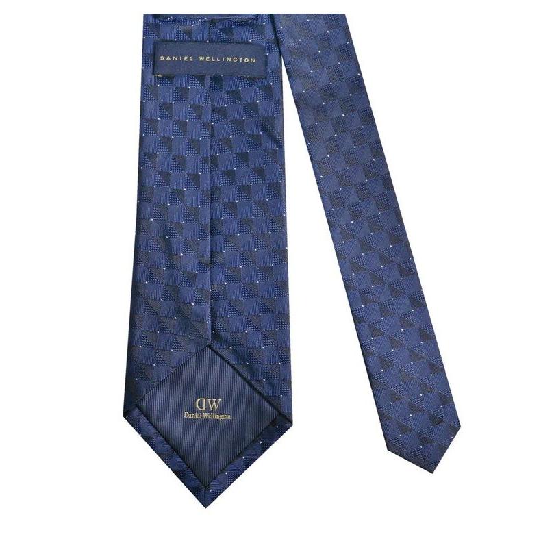 ダニエルウェリントン ネクタイ&タイバー&カフス 3点セットNAVY